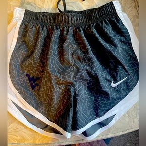West Virginia University Nike track shorts
